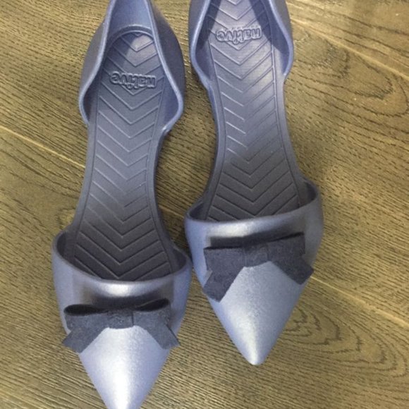 Native Shoes Aubrey Flats Size 8 / Stellar Blue / New - Picture 1 of 1